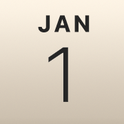 iPhoneアイコンカレンダー gold