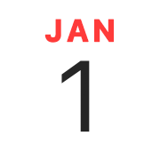 iPhoneアイコンカレンダー　暦表示　和名年号太文字赤