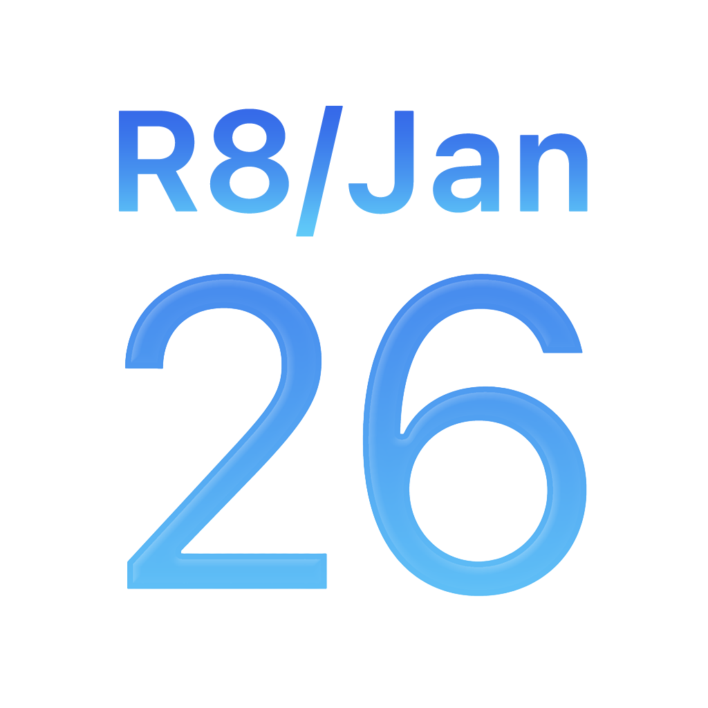 iPhone西暦表示アイコン　青