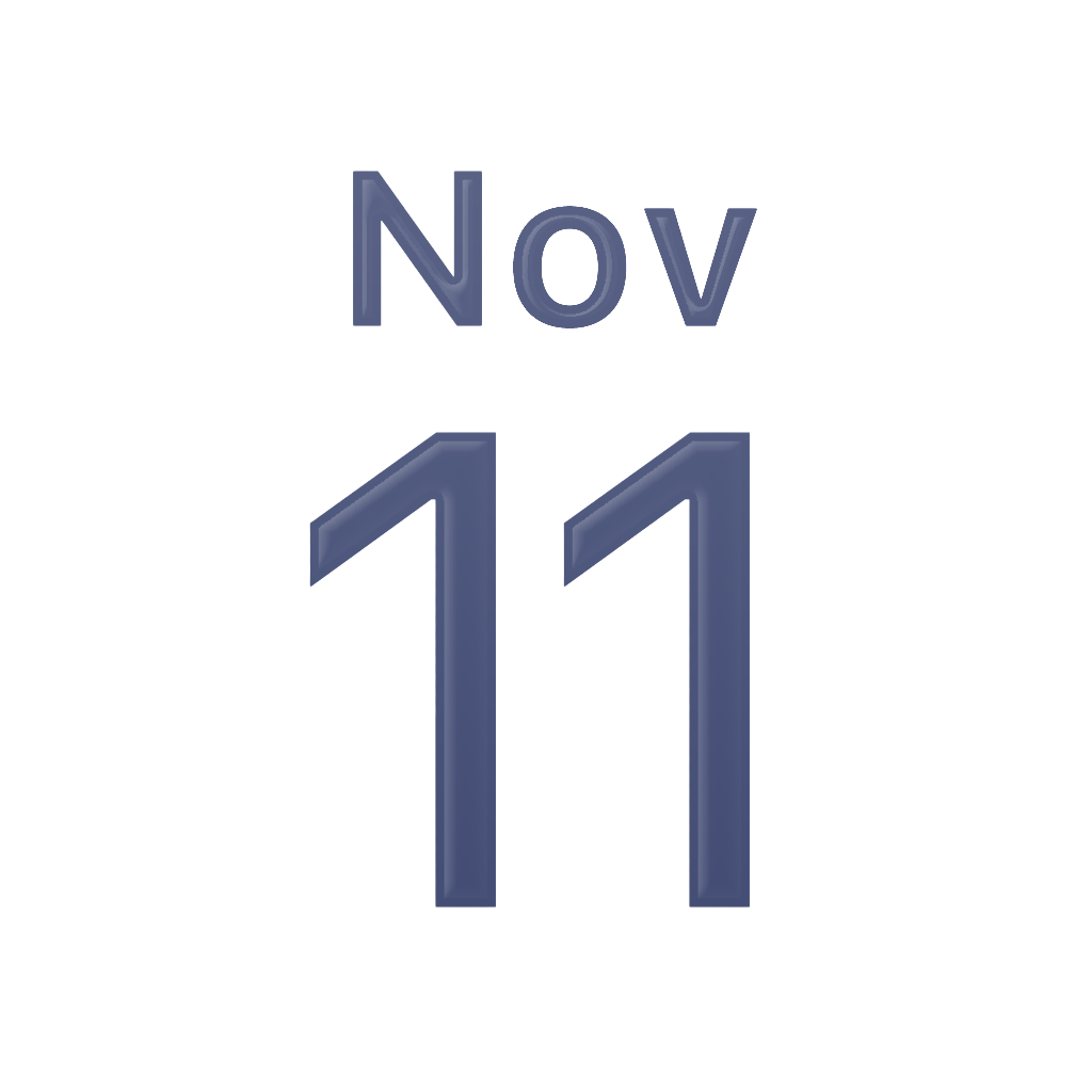 iPhoneアイコンカレンダー iPhone 17 Pro・ディープブルー