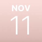 iPhoneアイコンカレンダー rosegold