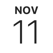 iPhoneアイコンカレンダー　文字色黒