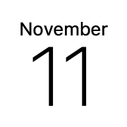 iPhoneアイコンカレンダー　iOS13 黒文字