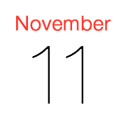 iPhoneアイコンカレンダー iOS8 赤