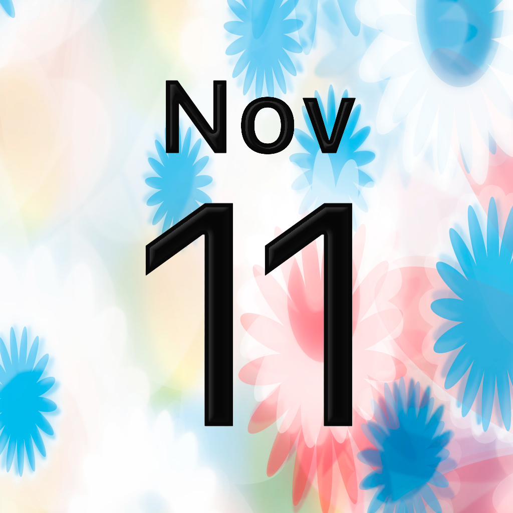 iPhoneアイコンカレンダー Flower power