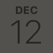 iPhoneアイコンカレンダー iPhone12proグラファイト