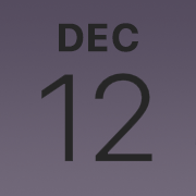 iPhoneアイコンカレンダー iPhone14pro・ディープパープル