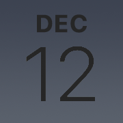 iPhoneアイコンカレンダー iPhone 15 pro・ブルーチタニウム