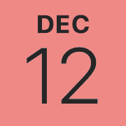 iPhoneアイコンカレンダー pink