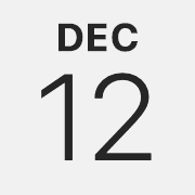 iPhoneアイコンカレンダー white