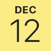 iPhoneアイコンカレンダー yellow