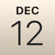 iPhoneアイコンカレンダー gold