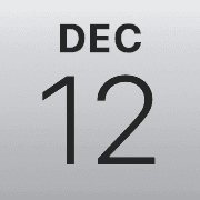 iPhoneアイコンカレンダー silver