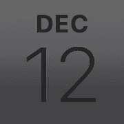 iPhoneアイコンカレンダー spacegray