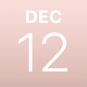 iPhoneアイコンカレンダー rosegold