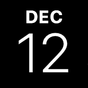 iPhoneアイコンカレンダー Jetblack