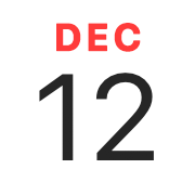 iPhoneアイコンカレンダー　暦表示　和名年号太文字赤