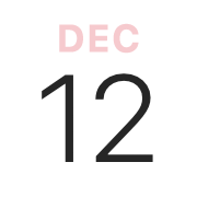 iPhoneアイコンカレンダー pink