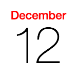 iPhoneアイコンカレンダー　iOS8　太字