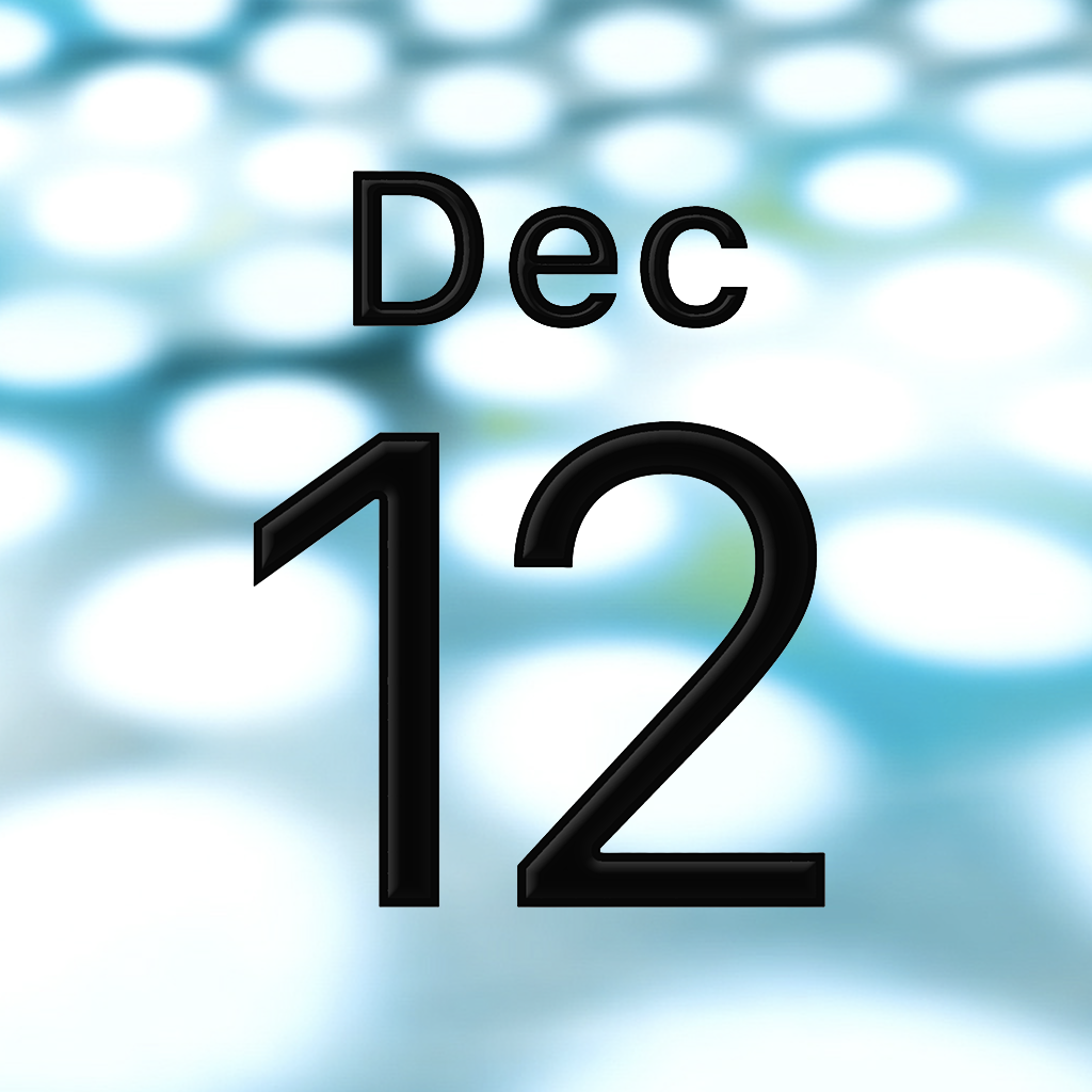 iPhoneアイコンカレンダー Blue Dalmatian