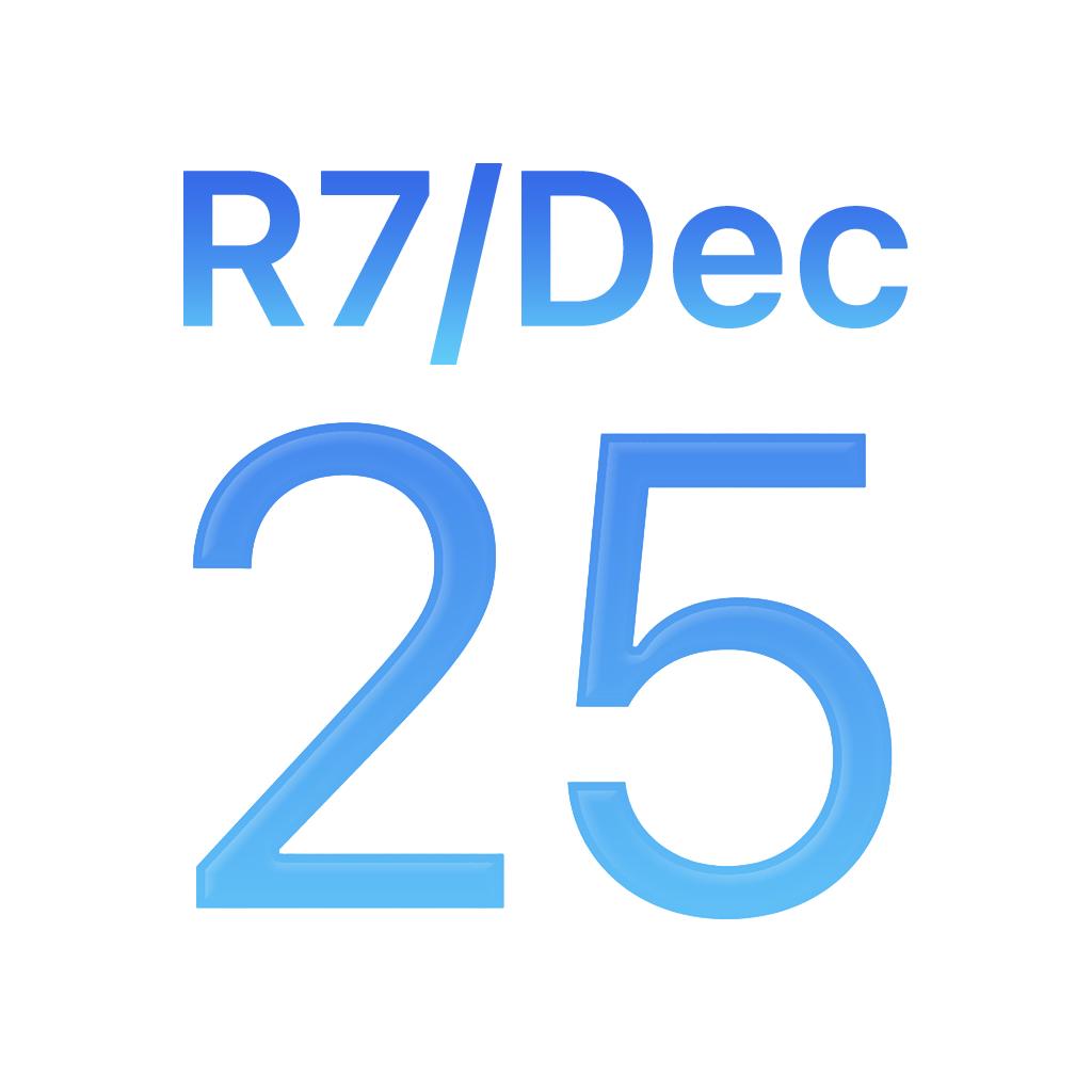 iPhone西暦表示アイコン　青