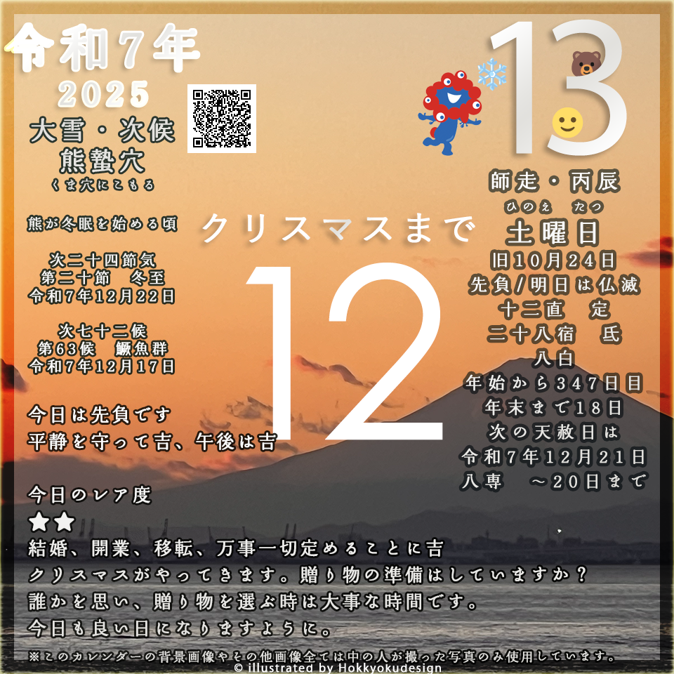 日めくりカレンダー・今日の暦、二十四節気