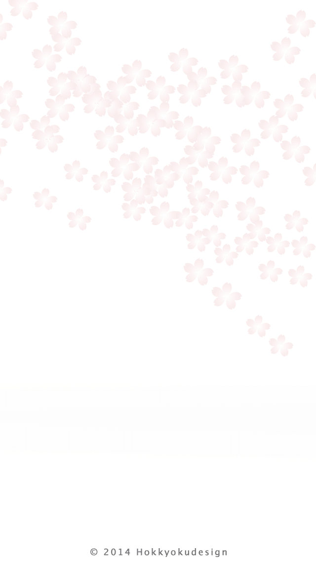 桜の壁紙　白背景待受け壁紙