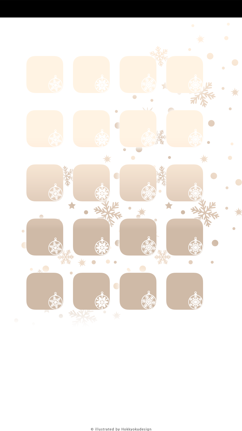 iPhone5,5s,5c クリスマス棚の壁紙
