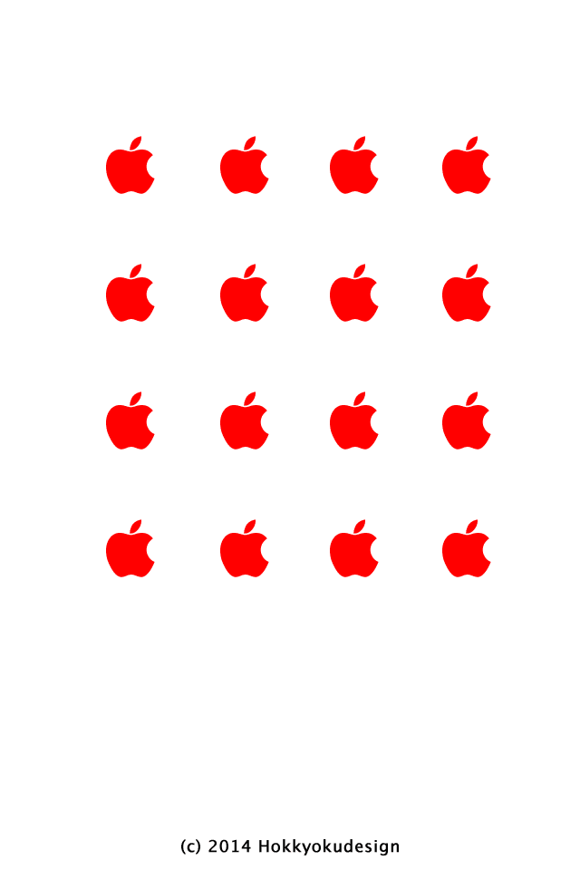 壁紙スペシャル　iPhone4,4s　Appleマーク