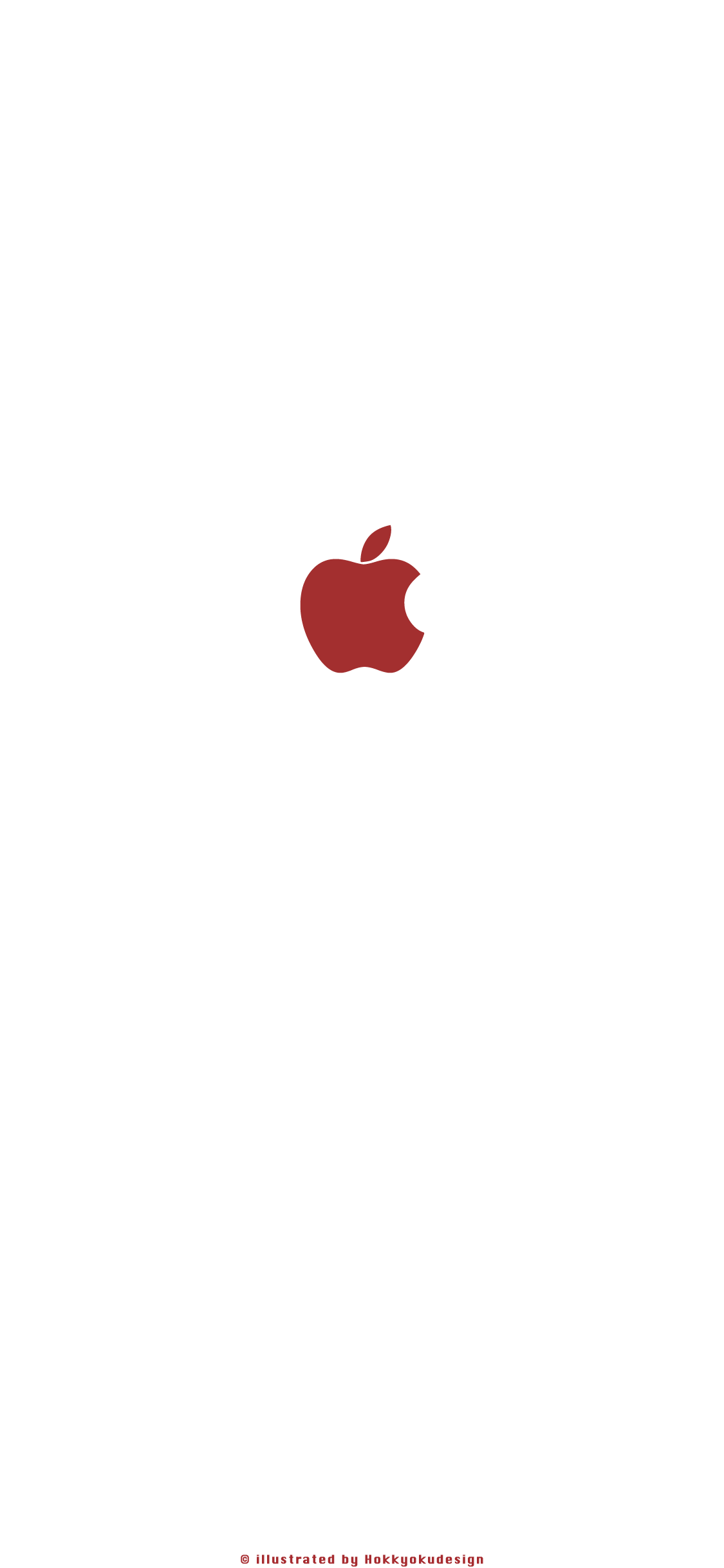iPhoneXの壁紙　Appleマーク