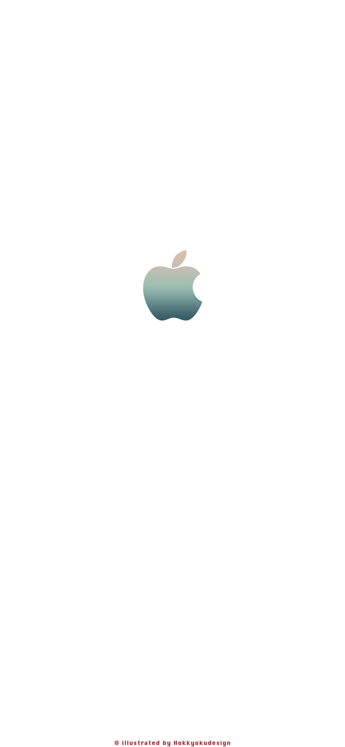 iPhoneXの壁紙　Appleマーク