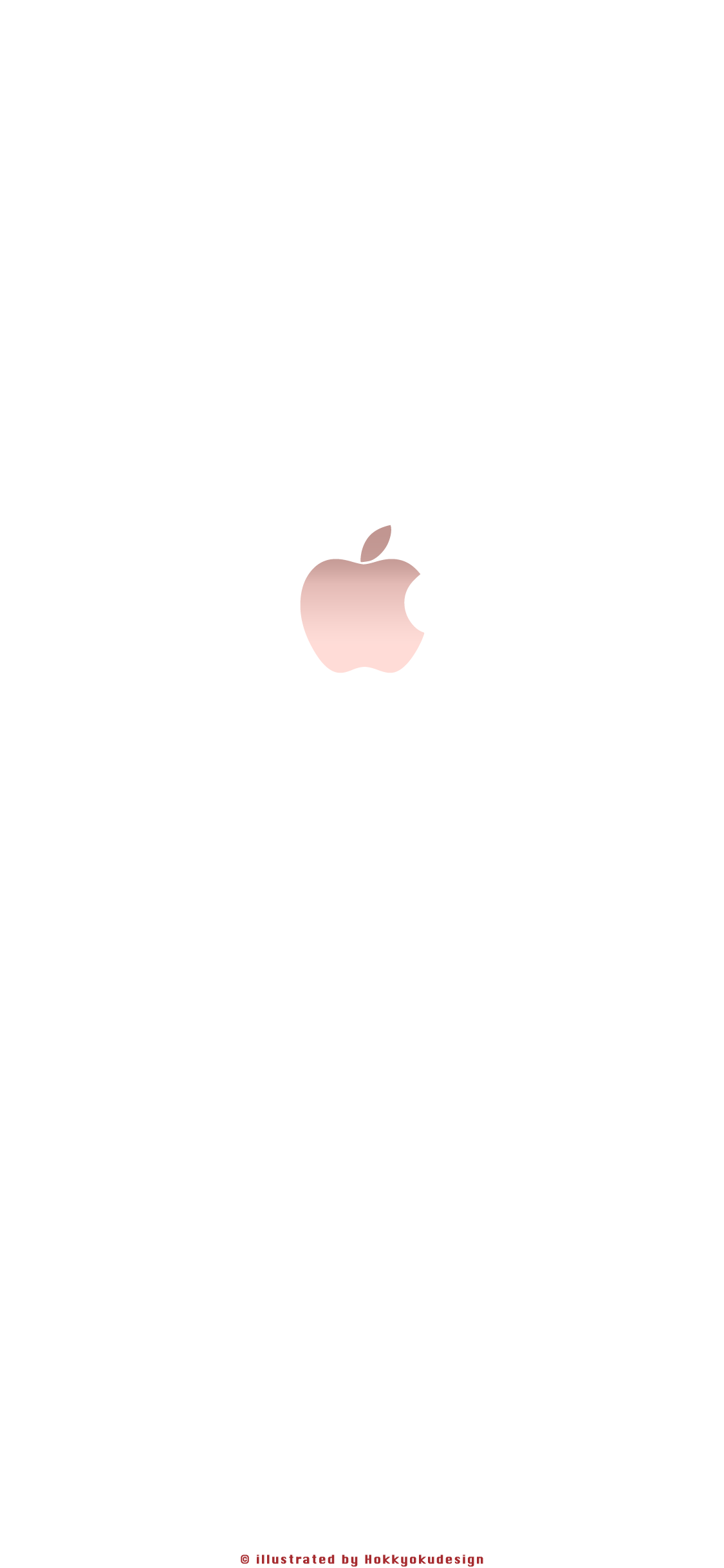 iPhone Xの壁紙　Appleマーク