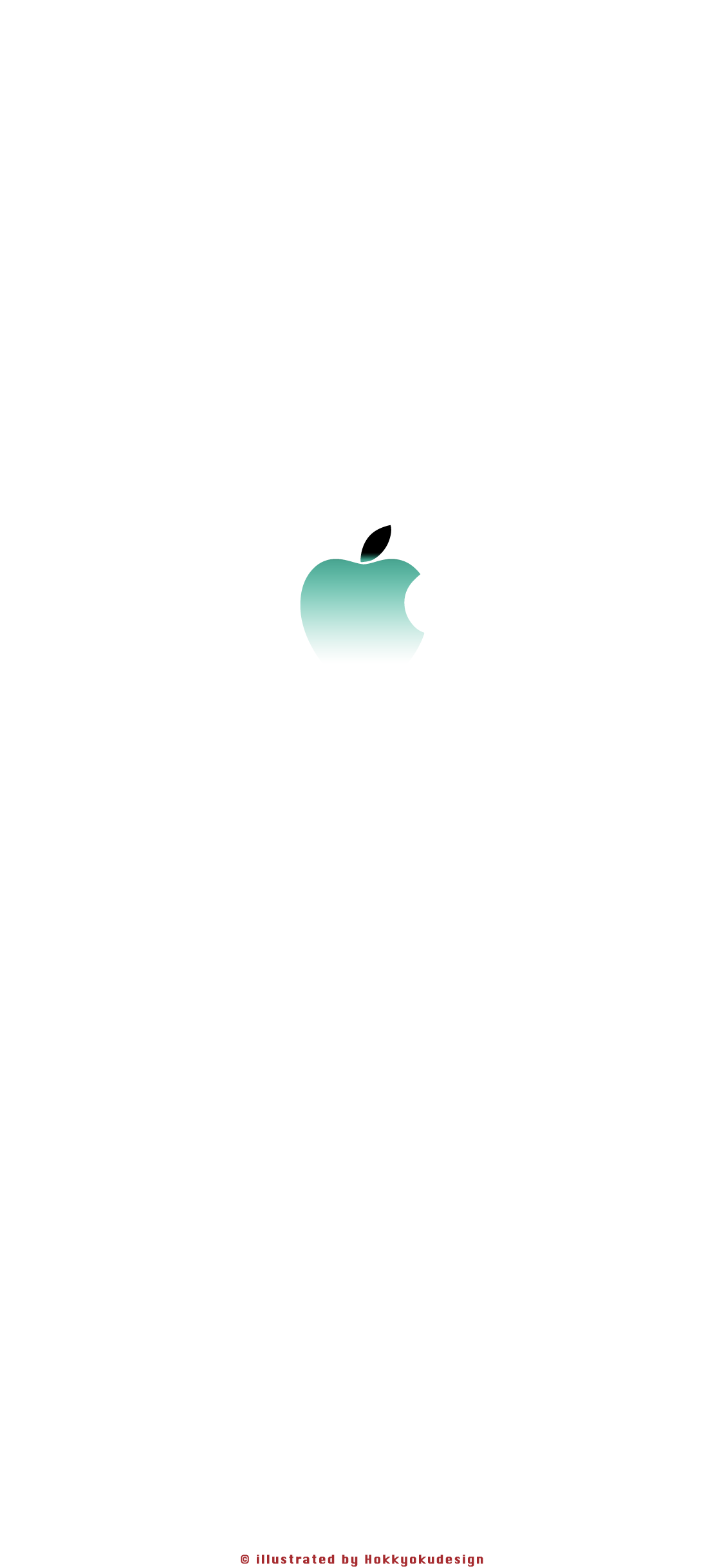 iPhone Xの壁紙　Appleマーク