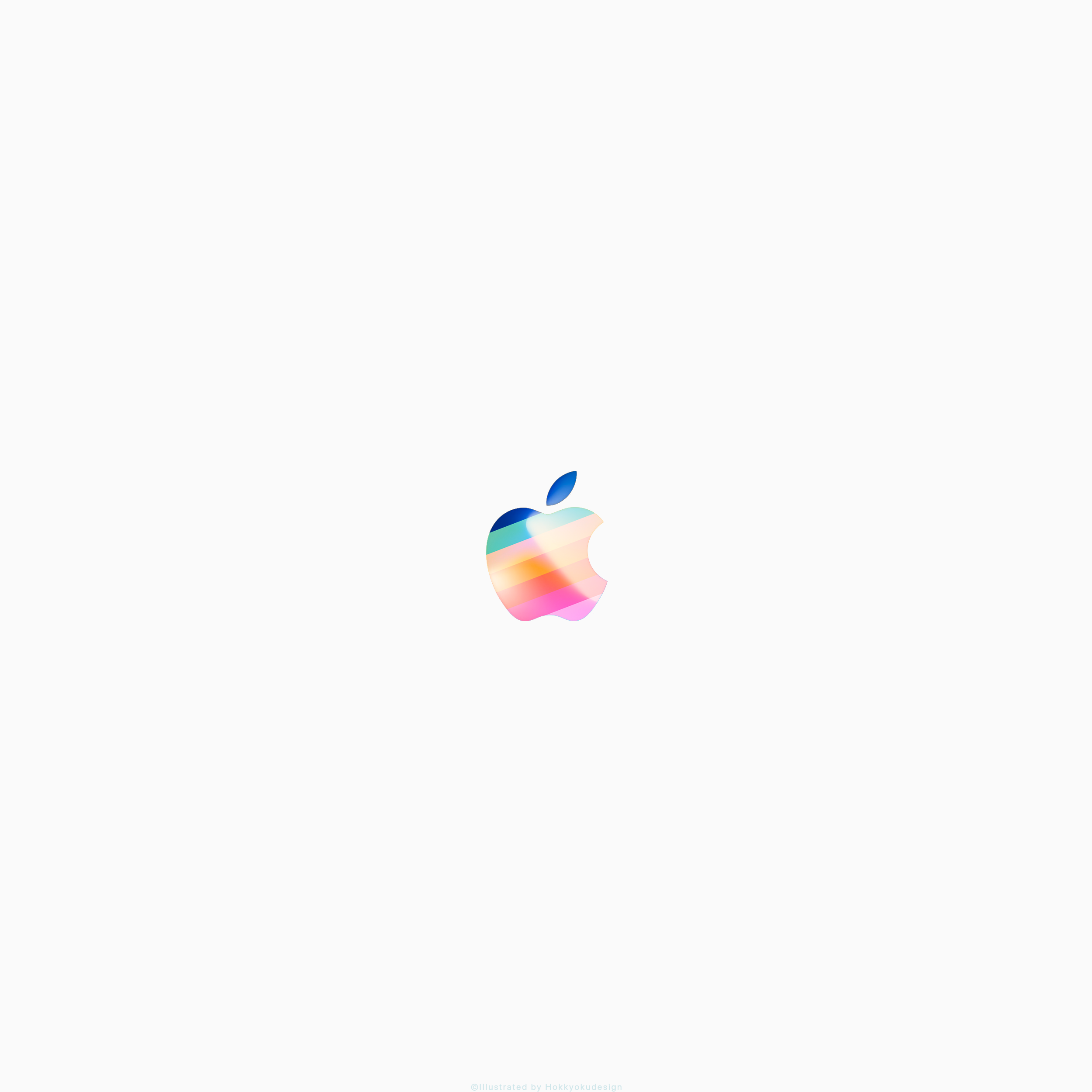 iPhone X/8/8Plusの壁紙　Appleマーク