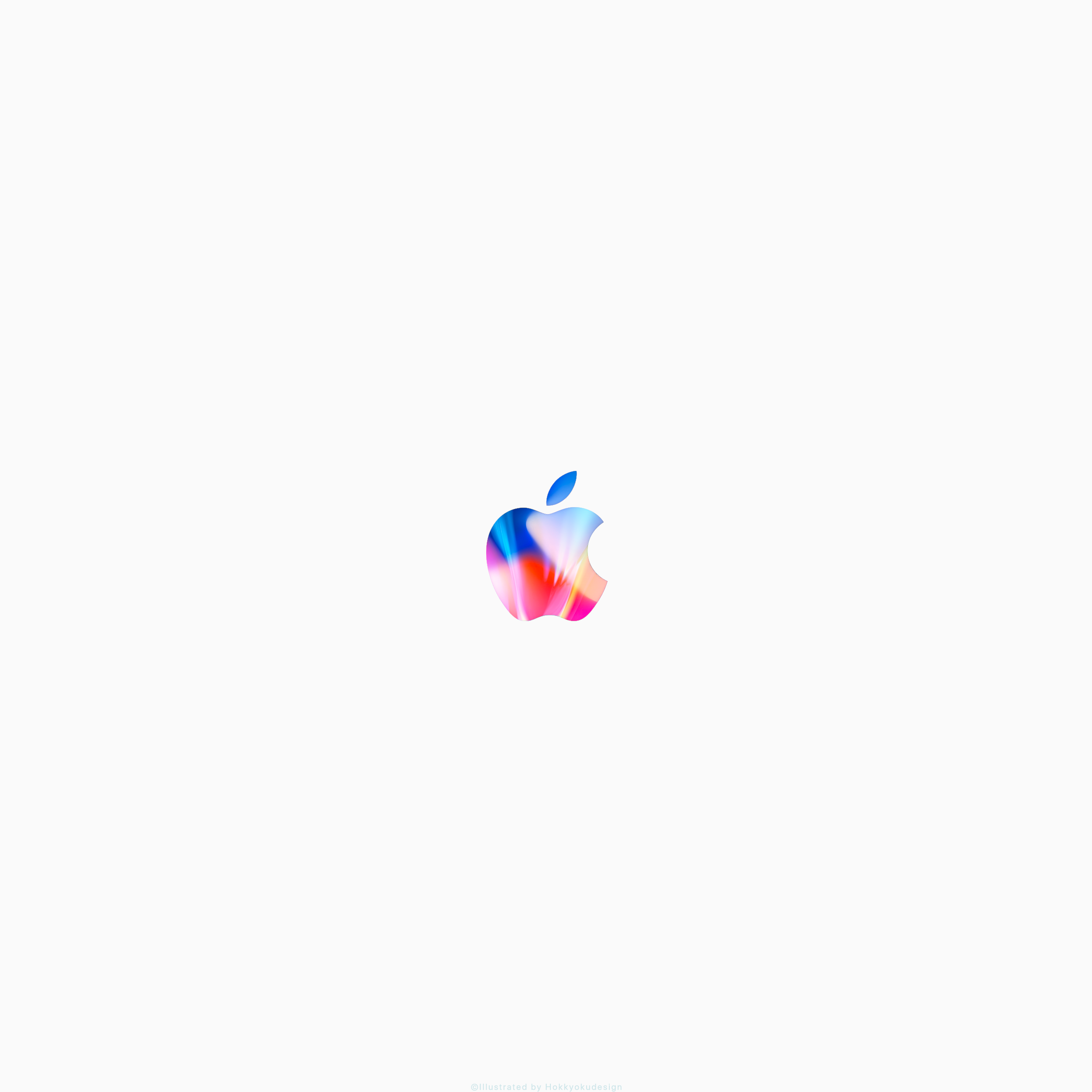 iPhone X/8/8Plusの壁紙　Appleマーク