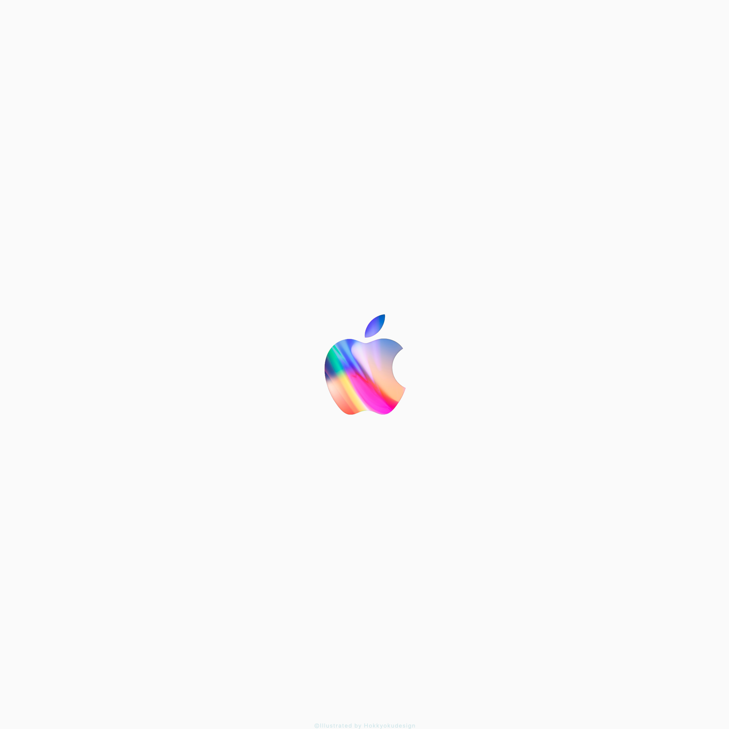 iPhone X/8/8Plusの壁紙　Appleマーク