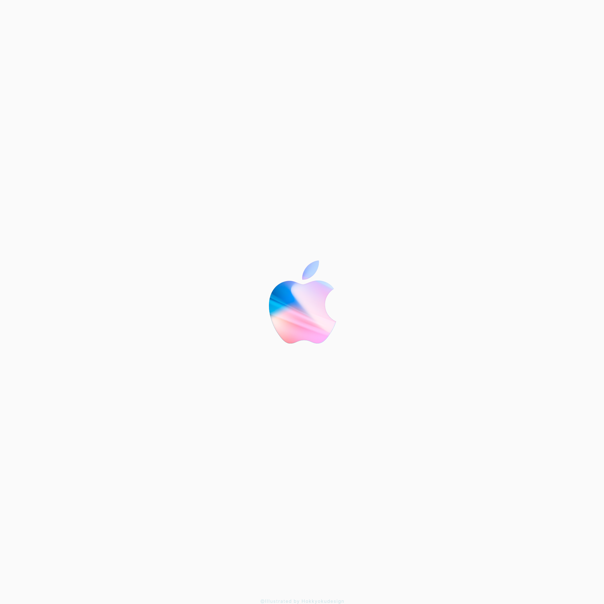 iPhone X/8/8Plusの壁紙　Appleマーク
