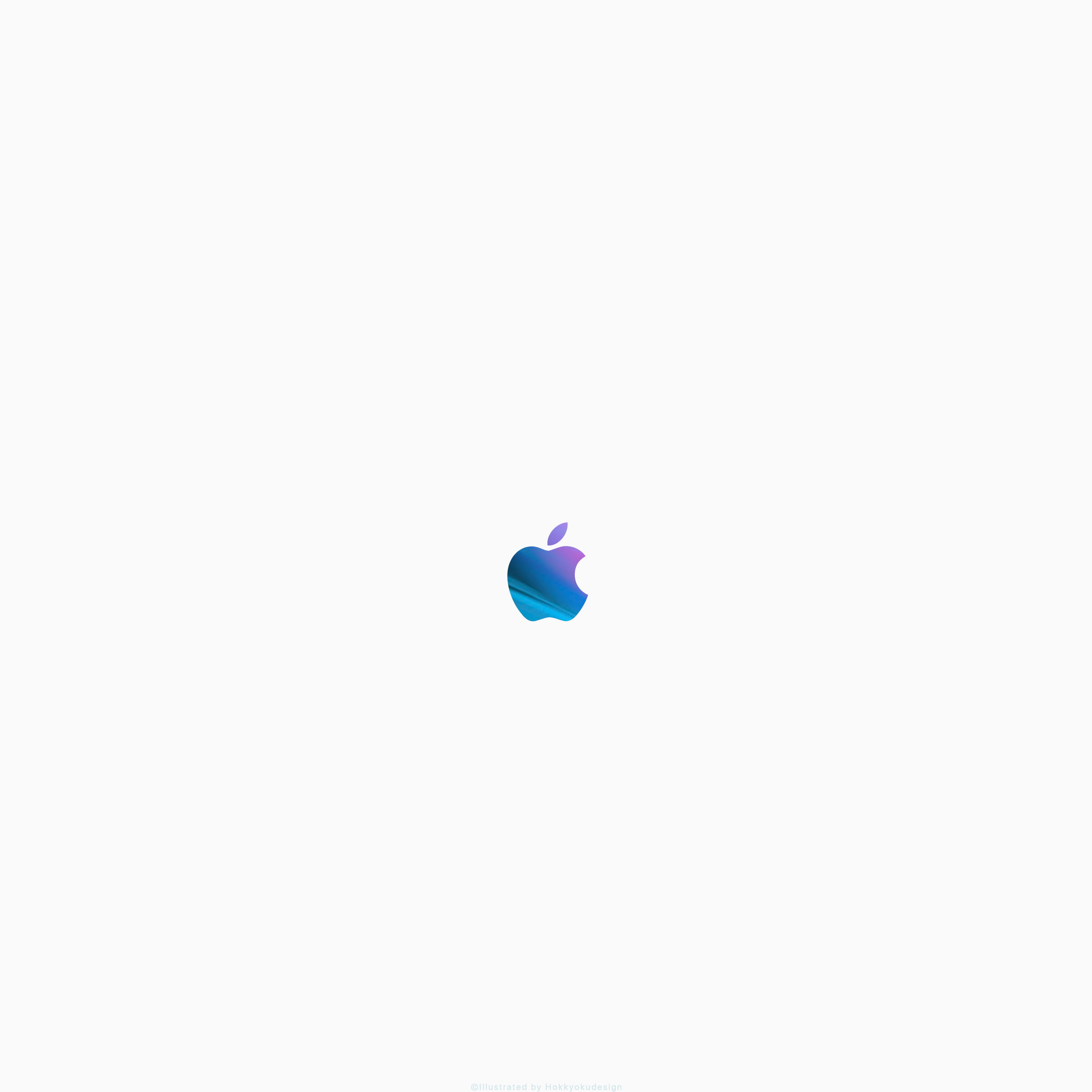 iPhone X/8/8Plusの壁紙　Appleマーク
