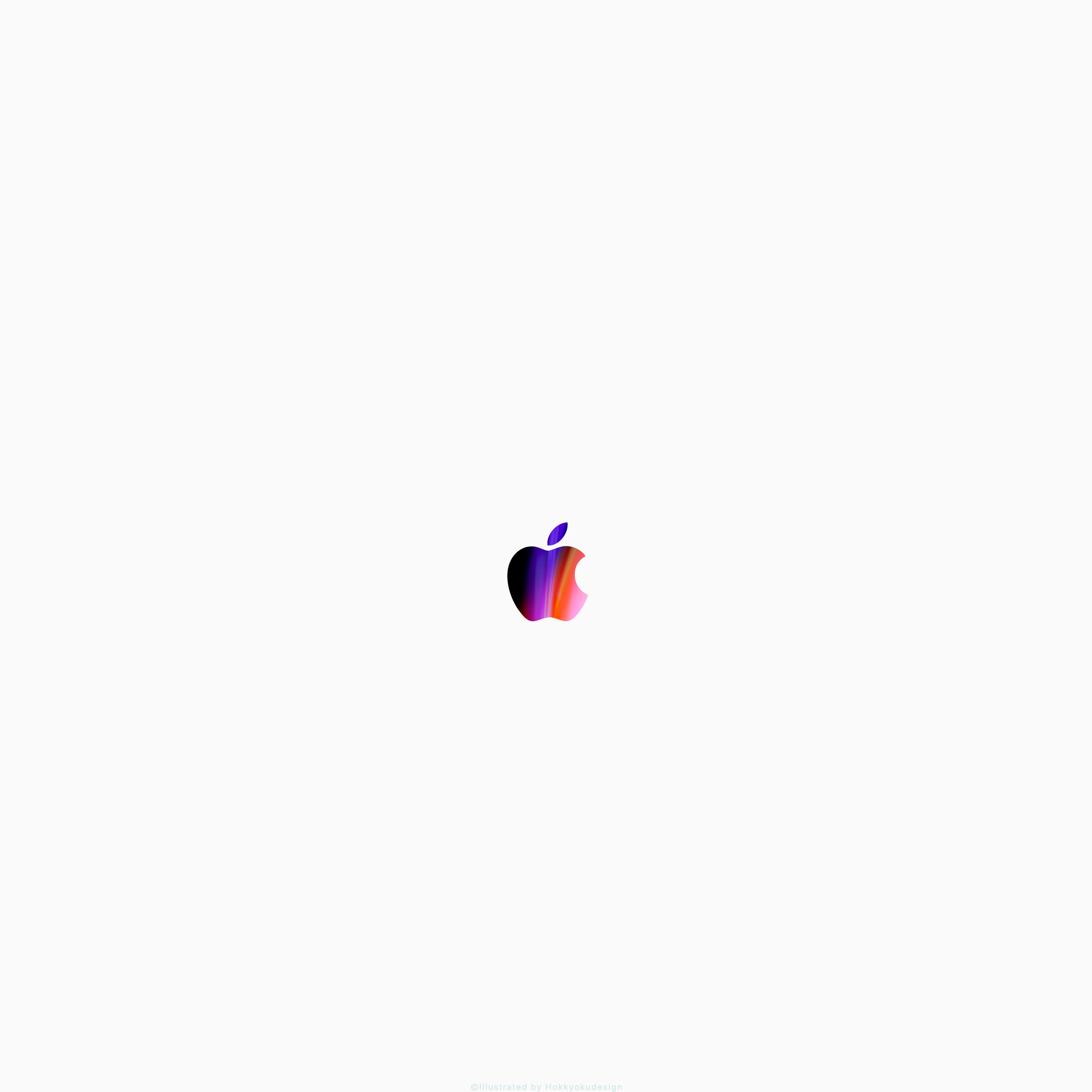 iPhone X/8/8Plusの壁紙　Appleマーク